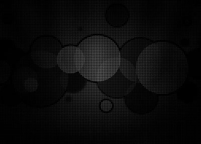 abstract, black, circles, geometry - desktop wallpaper