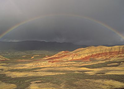 landscapes, nature, rainbows - duplicate desktop wallpaper