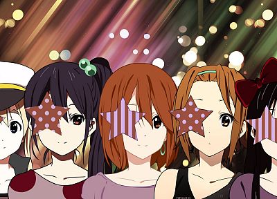 K-ON!, Hirasawa Yui, Akiyama Mio, anime girls - duplicate desktop wallpaper