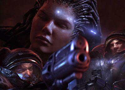 Sarah Kerrigan Queen Of Blades, StarCraft II - duplicate desktop wallpaper