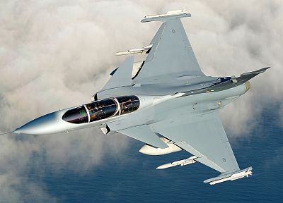aircraft, planes, Jas 39 Gripen, Swedish Air Force - duplicate desktop wallpaper