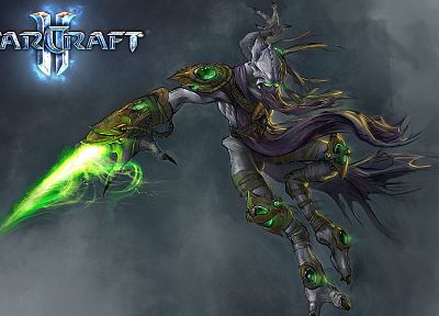 video games, StarCraft, Protoss, StarCraft II - desktop wallpaper