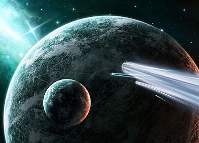 outer space, planets, spaceships, vehicles - random desktop wallpaper