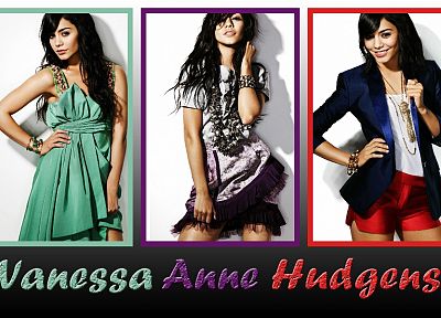 brunettes, women, actress, celebrity, Vanessa Hudgens - duplicate desktop wallpaper