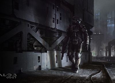 video games, Halo, Halo ODST, artwork - related desktop wallpaper