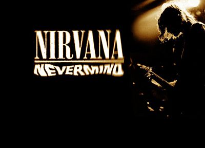 silhouettes, Nirvana, Kurt Cobain - random desktop wallpaper
