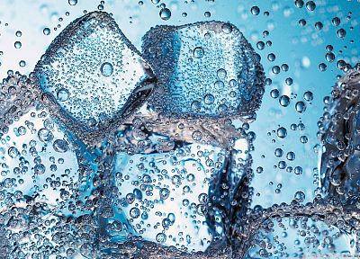 water, ice, ice cubes - duplicate desktop wallpaper