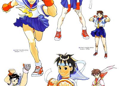 Street Fighter, Sakura - random desktop wallpaper