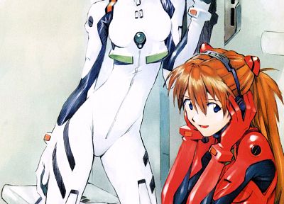 Ayanami Rei, Neon Genesis Evangelion, Asuka Langley Soryu - duplicate desktop wallpaper
