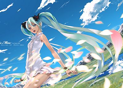 Vocaloid, Hatsune Miku, Redjuice - random desktop wallpaper