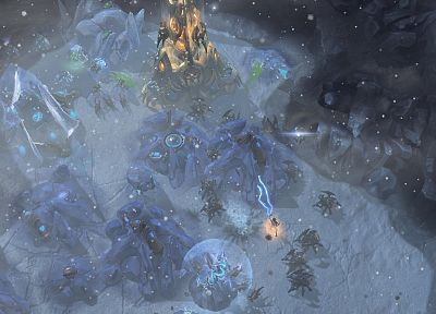 swarm, StarCraft II - duplicate desktop wallpaper