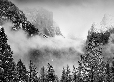 winter, storm, California, National Park, Yosemite National Park - desktop wallpaper
