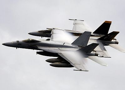 aircraft, vehicles, F-18 Hornet, Royal Air Force, PrandtlÃ¢â¬âGlauert singularity - desktop wallpaper
