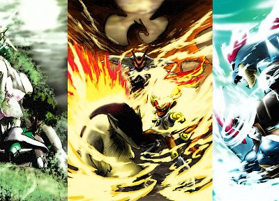 Pokemon, Venusaur, Blastoise, Charizard, Infernape - duplicate desktop wallpaper