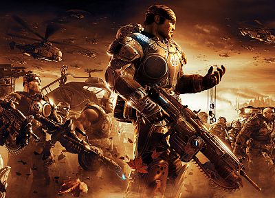 Gears of War 2 - duplicate desktop wallpaper