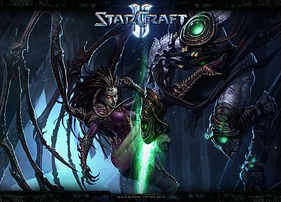 Sarah Kerrigan Queen Of Blades, StarCraft II, Zeratul - random desktop wallpaper