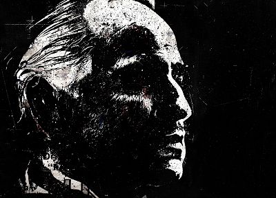 The Godfather, artwork, Marlon Brando, Alex Cherry - random desktop wallpaper