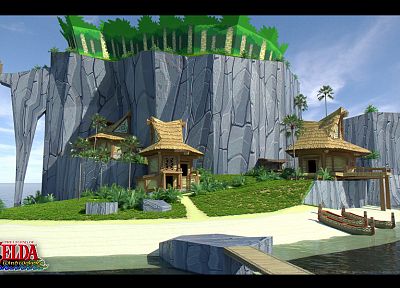 The Legend of Zelda, The Legend of Zelda: The Wind Waker, Outset Island - random desktop wallpaper