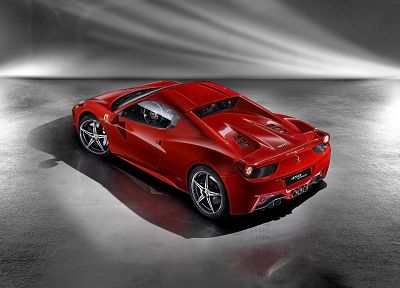 cars, studio, Ferrari, vehicles, Ferrari 458 Italia, Ferrari 458 Spider - random desktop wallpaper
