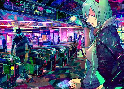 Vocaloid, multicolor, Hatsune Miku - random desktop wallpaper