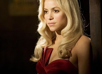 blondes, women, Shakira - duplicate desktop wallpaper