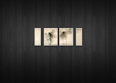 nature, minimalistic, animals, gray, panels - desktop wallpaper