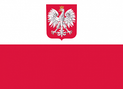 birds, flags, Poland - desktop wallpaper