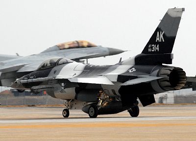aircraft, military, planes, F-16 Fighting Falcon - random desktop wallpaper