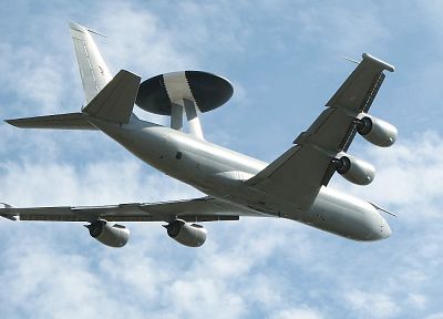 aircraft, military, warfare, planes, AWACS, E-3 Sentry, skyscapes - random desktop wallpaper