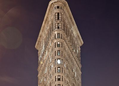 architecture, buildings, New York City, Flatiron Building - desktop wallpaper