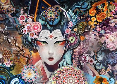 geisha - random desktop wallpaper