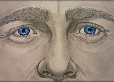 eyes, blue eyes, artwork, Stephen King, Dark Tower, Roland Deschain, Roland - duplicate desktop wallpaper