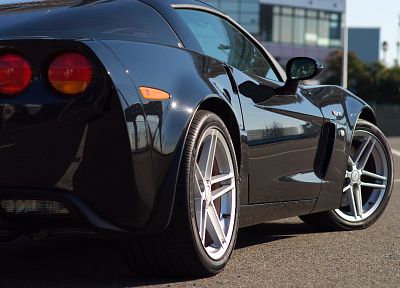 cars, vehicles, Corvette, rear angle view - duplicate desktop wallpaper