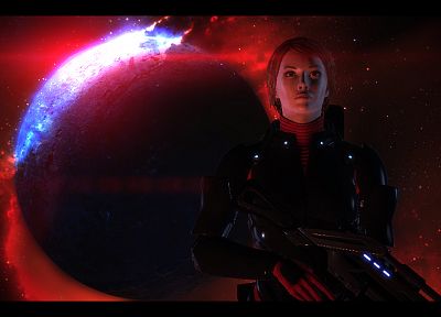 Mass Effect 2, FemShep, Commander Shepard - random desktop wallpaper