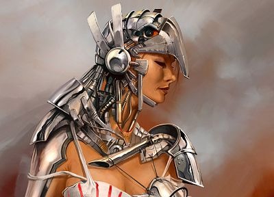 women, armor - desktop wallpaper