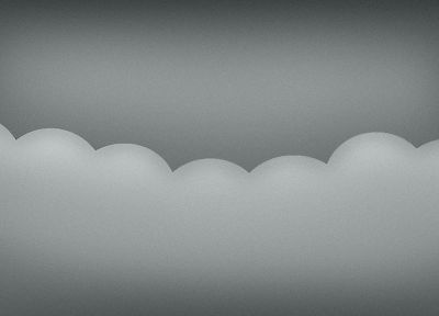 clouds, gray, vectors - desktop wallpaper