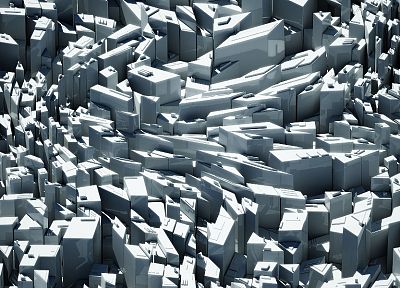 abstract, wall, geometry, renders - duplicate desktop wallpaper