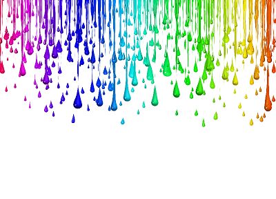 rain, white background, color spectrum - random desktop wallpaper