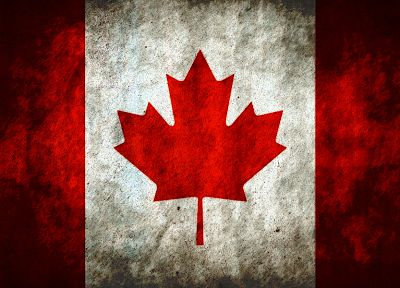 grunge, Canada, flags, Canadian flag - desktop wallpaper