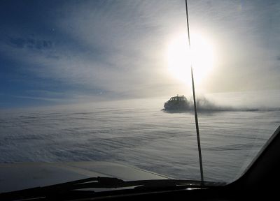 ice, snow, glacier, sunlight, frost, Toyota Land Cruiser - desktop wallpaper