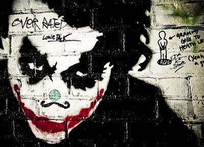 The Joker, graffiti - random desktop wallpaper