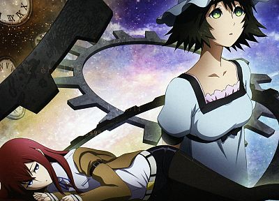 anime, Steins;Gate, Shiina Mayuri, Makise Kurisu, anime girls, Kobayakawa Miyuki - desktop wallpaper