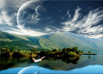 water, landscapes, birds, planets - random desktop wallpaper