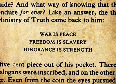 quotes, 1984, George Orwell - random desktop wallpaper