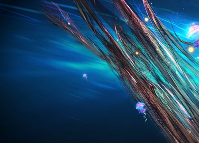 abstract, jellyfish - desktop wallpaper