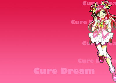 Pretty Cure, simple background, Cure Dream - desktop wallpaper