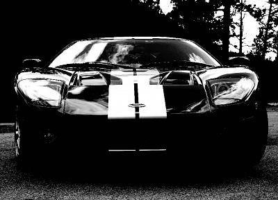 cars, grayscale, monochrome, Ford GT - related desktop wallpaper