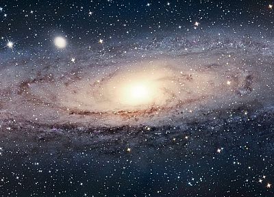 outer space, galaxies, andromeda - desktop wallpaper