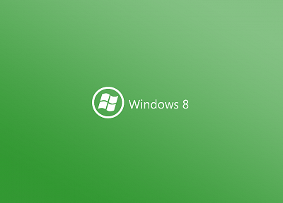 green, minimalistic, DeviantART, Windows 8 - random desktop wallpaper