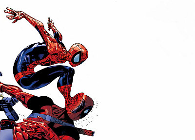 Spider-Man, Deadpool Wade Wilson, Marvel Comics - duplicate desktop wallpaper